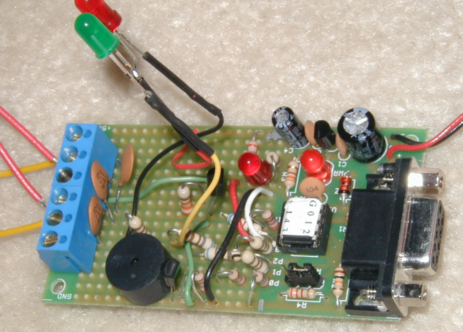 closeup of protoboard